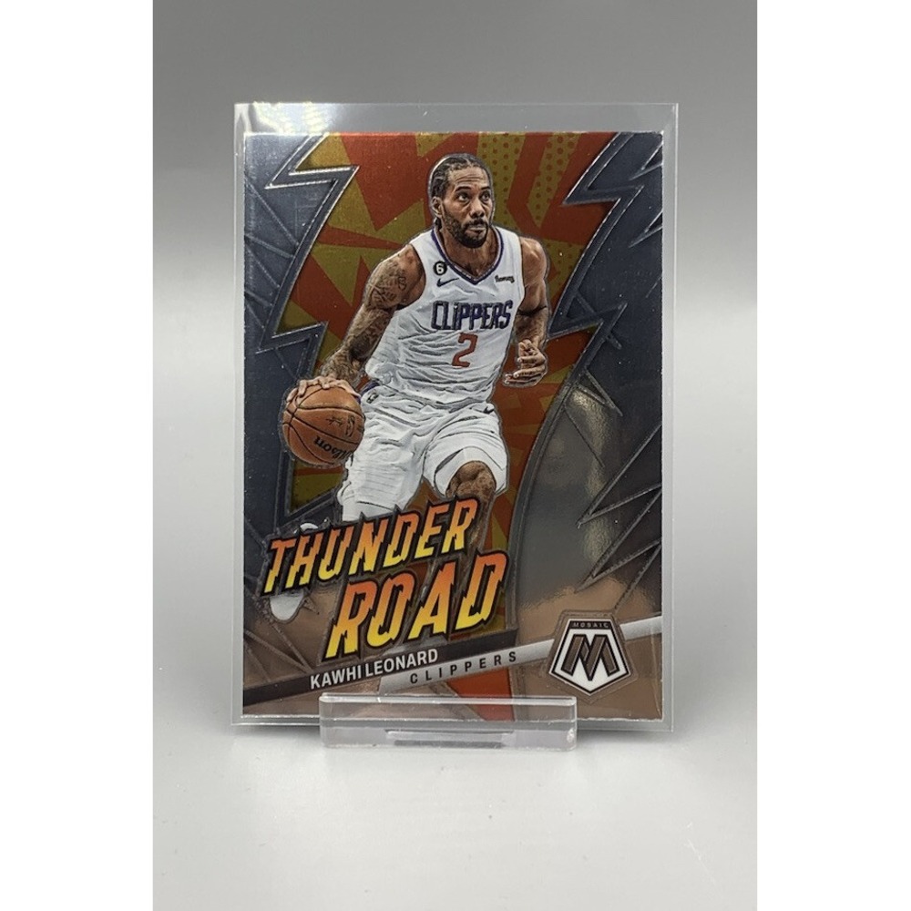 2022-23 Mosaic Thunder Road #8 Kawhi Leonard Los Angeles Clippers